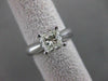 ESTATE 1.01CT PRINCESS DIAMOND PLATINUM SOLITAIRE ENGAGEMENT RING 5MM #18224