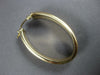 ESTATE 14KT YELLOW GOLD CLASSIC OVAL HOOP HANGING EARRINGS #27158