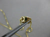 ESTATE ROUND DIAMOND ETOILE SOLITAIRE 14K GOLD FLOATING NECKLACE BOX CHAIN #3356