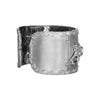 EXTRA LARGE 8.92CT DIAMOND & AAA SAPPHIRE 18KT WHITE GOLD FLORAL ROYAL BRACELET
