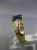 1.81CT DIAMOND & AAA SAPPHIRE 18KT YELLOW GOLD 3D ETOILE ENGAGEMENT RING #2021