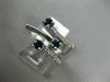 ESTATE WIDE .83CT DIAMOND & AAA SAPPHIRE 18K WHITE GOLD CRISS CROSS ETOILE RING