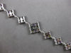 EXTRA LARGE 22CT DIAMOND & AAA MULTI COLOR GEM 18K WHITE GOLD INVISIBLE BRACELET