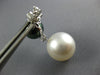 .25CT DIAMOND & AAA SOUTH SEA & TAHITIAN PEARL 18KT WHITE GOLD HANGING EARRINGS