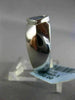 ESTATE WIDE .97CT DIAMOND & AAA TANZANITE 14K WHITE GOLD 3D TRILLION ETOILE RING