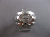 LARGE .94CT DIAMOND 18KT WHITE GOLD BAGUETTE INVISIBLE TRIPLE OVAL UNISEX RING