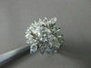 ANTIQUE LARGE 1.6CT OLD MINE DIAMOND 14K WHITE GOLD ENGAGEMENT INSERT RING 22658