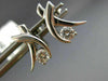 ESTATE .30CT ROUND DIAMOND 14KT WHITE GOLD 3D X LOVE TENSION STUD EARRINGS 22120