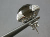 21.58CT DIAMOND & AAA SMOKY TOPAZ 18KT WHITE GOLD 3D STAR FUN CLIP ON EARRINGS