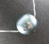 EXTRA LARGE .35CT DIAMOND & AAA TAHITIAN PEARL 18KT WHITE GOLD FLOATING PENDANT