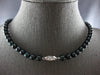 ESTATE AAA TAHITIAN PEARL 14KT WHITE GOLD 3D 7MM CLASSIC LOVE NECKLACE #27955