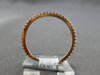 ESTATE .29CT DIAMOND 18KT ROSE GOLD 1MM ROUND ETERNITY WEDDING ANNIVERSARY RING