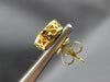 ESTATE .85CT DIAMOND 18KT YELLOW GOLD CLUSTER INVISIBLE HALO EARRING JACKET SET