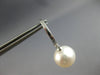 .26CT DIAMOND & AAA SOUTH SEA PEARL 18KT WHITE GOLD 3D HUGGIE HANGING EARRINGS
