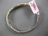 WIDE 3.11CT WHITE & INTENSE FANCY YELLOW DIAMOND 18K 2 TONE GOLD BANGLE BRACELET