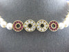 ESTATE LARGE 9.8CT DIAMOND & AAA RUBY & SOUTH SEA PEARL 14K YELLOW GOLD NECKLACE