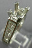 ESTATE 1.50CT DIAMOND 14KT WHITE GOLD CLASSIC 4 PRONG SEMI MOUNT ENGAGEMENT RING