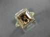 LARGE 1.60CT DIAMOND & AAA MORGANITE 14KT ROSE GOLD CUSHION CUT ENGAGEMENT RING