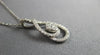 .21CT DIAMOND 14KT WHITE GOLD 3D CLUSTER FLOWER TEAR DROP FUN FLOATING PENDANT
