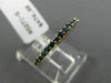 ESTATE .48CT AAA SAPPHIRE 14K YELLOW GOLD SEMI ETERNITY WEDDING ANNIVERSARY RING
