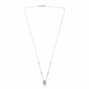 .33CT DIAMOND 14KT 2 TONE GOLD 3D CLUSTER TEAR DROP BY THE YARD LOVE NECKLACE