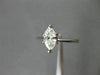 ESTATE .55CT DIAMOND MARQUISE 14KT WHITE GOLD SOLITAIRE ENGAGEMENT RING #17260