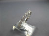 ESTATE 1.10CT DIAMOND 18KT WHITE GOLD 3D CLASSIC MULTI FLOWER ETERNITY LOVE RING