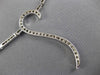 ESTATE LONG .96CT DIAMOND 14KT WHITE GOLD 3D WAVE SEMI ETERNITY LARIAT NECKLACE