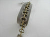 ESTATE WIDE 4.80CT DIAMOND 14KT WHITE & YELLOW GOLD FANCY MULTI SHAPE BRACELET