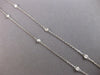 ESTATE .50CT DIAMOND 14KT WHITE GOLD CLASSIC ROUND BY THE YARD 18" LOVE NECKLACE