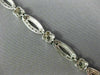 ESTATE .85CT DIAMOND 14KT WHITE GOLD 3D CLASSIC MARQUISE FLOWER BRACELET #11952