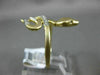 ESTATE .10CT ROUND DIAMOND 14KT YELLOW GOLD 3D CLASSIC ETOILE SNAKE FUN RING