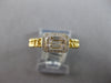 .22CT DIAMOND 14KT YELLOW GOLD ROUND & BAGUETTE SQUARE HALO LOVE KNOT FUN RING