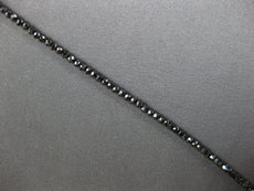 8.04CT BLACK DIAMOND 14KT WHITE GOLD 3D CLASSIC ETERNITY L.OVE TENNIS BRACELET