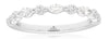 .47CT DIAMOND 14KT WHITE GOLD CLASSIC MARQUISE & ROUND WEDDING ANNIVERSARY RING