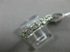 ESTATE .64CT DIAMOND 14KT WHITE GOLD ETOILE SEMI ETERNITY ANNIVERSARY RING #1224