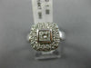 ESTATE WIDE 1.0CT ROUND & PRINCESS DIAMOND 14KT WHITE GOLD SQUARE INVISIBLE RING