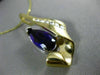 ESTATE 2.80CT DIAMOND & AAA AMETHYST 14KT 2 TONE GOLD 3D ENHANCER PENDANT #13071