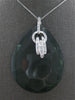 MASSIVE 200.35CT DIAMOND & AAA SMOKY TOPAZ 14K WHITE GOLD FLOATING PENDANT 27775