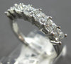 WIDE 1.16CT DIAMOND 14KT WHITE GOLD PRINCESS INVISIBLE WEDDING ANNIVERSARY RING