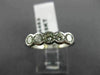 ESTATE 1CT DIAMOND 18KT WHITE GOLD 5 STONE BEZEL WEDDING ANNIVERSARY RING #4453