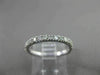 ESTATE .60CT DIAMOND 14KT WHITE GOLD ROUND STONE ETERNITY ENGAGEMENT RING #21626