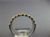 ESTATE WIDE .42CT DIAMOND 14KT WHITE & ROSE GOLD 3D ETOILE ROPE ANNIVERSARY RING
