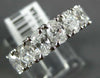 WIDE 2.04CT DIAMOND 18K WHITE GOLD OVAL & ROUND 7 STONE WEDDING ANNIVERSARY RING