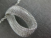 ESTATE LARGE 1.22CT DIAMOND 18KT WHITE GOLD 3D MULTI ROW INFINITY LOVE PENDANT
