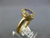 1.12CT DIAMOND & AAA TANZANITE 14KT YELLOW GOLD PEAR SHAPE HALO ENGAGEMENT RING