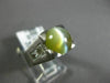 ESTATE LARGE 4.25CT DIAMOND & AAA CAT'S EYE PLATINUM 3D MATTE & SHINY MENS RING