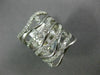 ESTATE LARGE 1.5CT DIAMOND 14KT WHITE GOLD 3D MULTI ROW SWIRL INFINITY FUN RING