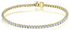 ESTATE 2.25CT DIAMOND 14KT YELLOW GOLD 3D ROUND ETERNITY CLASSIC TENNIS BRACELET