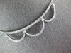 ESTATE LARGE 1.33CT DIAMOND 14KT WHITE GOLD 3D CLASSIC CROWN NECKLACE